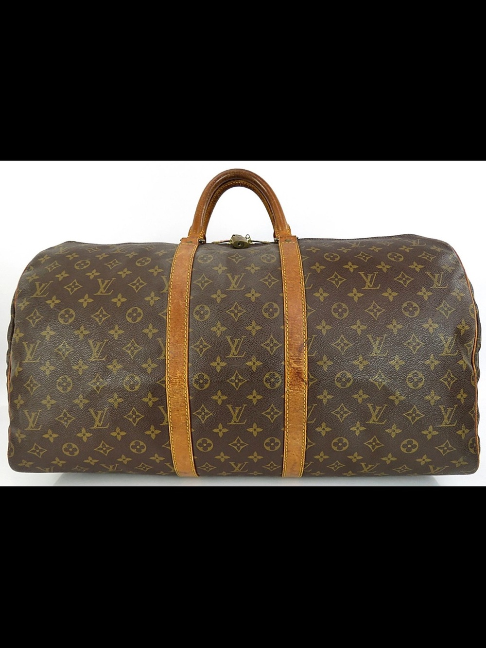 Louis Vuitton Monogram Canvas Duffel with Vachetta Trim